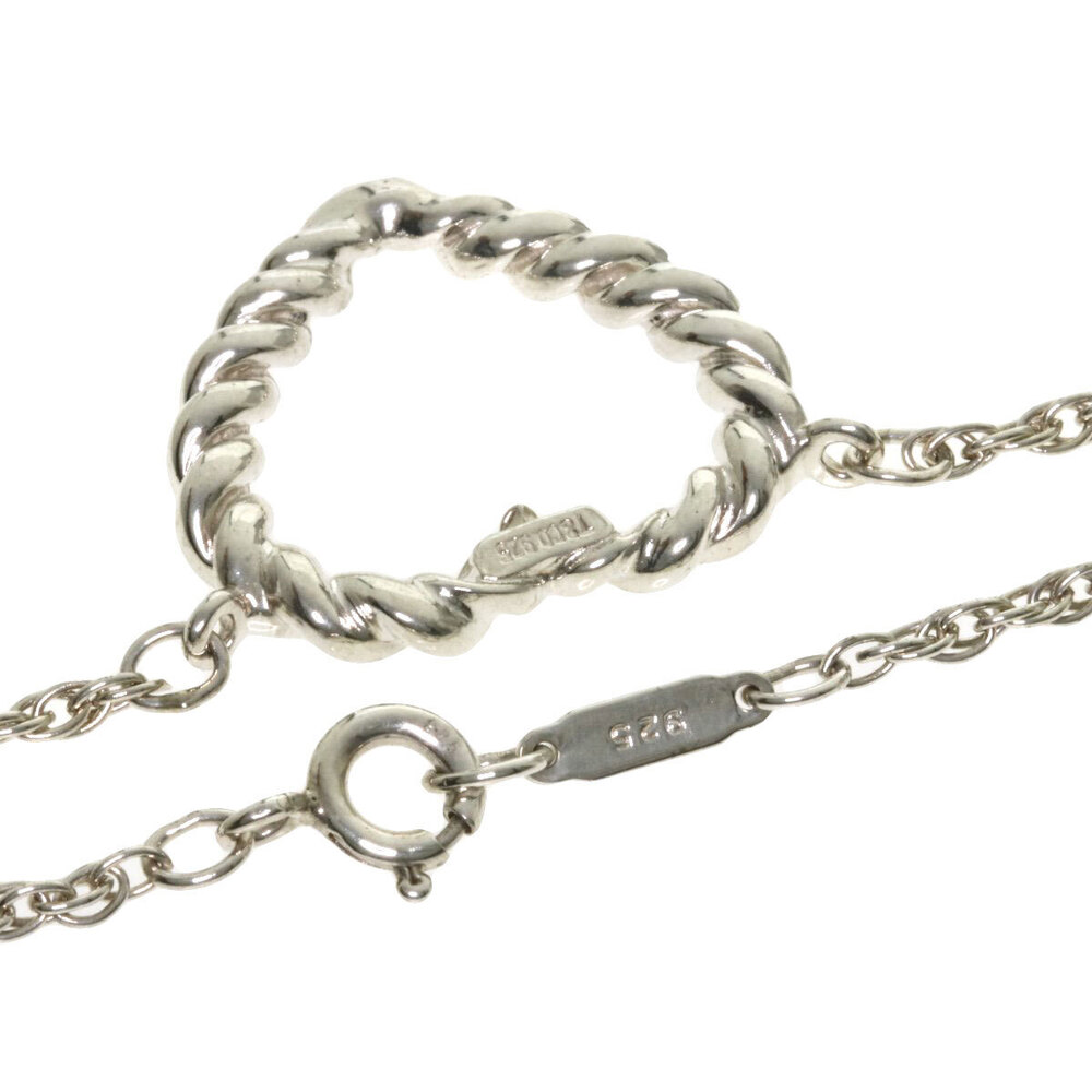 Tiffany Co Twisted Heart Necklace Silver